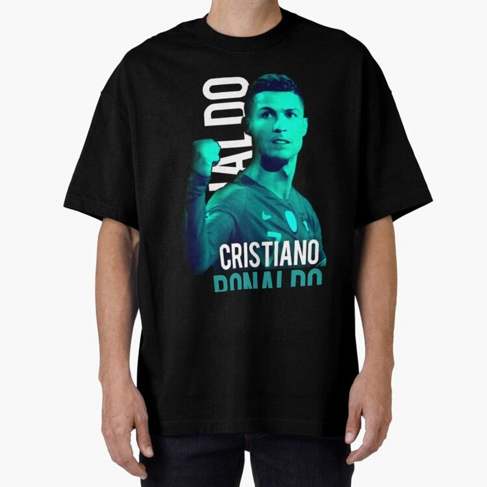 Ronaldo Ronaldo vector Oversized T-Shirt Feel the Trophy Chase of FIFA World Cup 2026 for Fans of CR7 and Messi and England, France and Netherlands, Bringing Tournament Hype, Historic Matchups, Family Viewing Parties and Global Sports Pride;