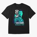 Ronaldo Ronaldo vector Oversized T-Shirt Feel the Trophy Chase of FIFA World Cup 2026 for Fans of CR7 and Messi and England, France and Netherlands, Bringing Tournament Hype, Historic Matchups, Family Viewing Parties and Global Sports Pride;