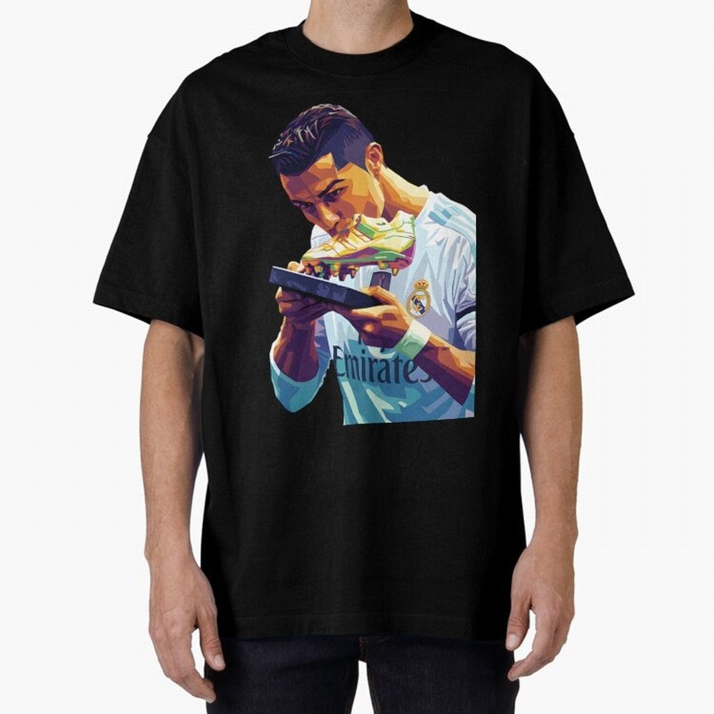 Ronaldo pop art Oversized T-Shirt Honor the Football Icons of Global Football Passion for FIFA World Cup 2026 USA Canada Mexico, Connected to Cristiano Ronaldo, Netherlands, Supporter Pride, Iconic Celebrations, Legendary Names and Global Match Day