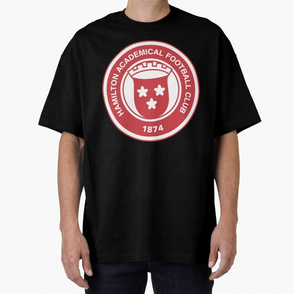 Hamilton Accies Football Club Oversized T-Shirt Feel the Roar of Match Day Hype around FIFA World Cup 2026, CR7, Portugal, Match Day Excitement, Supporter Culture, Golden Goals and Global Football Passion; Ideal for Passionate Fans Who Love