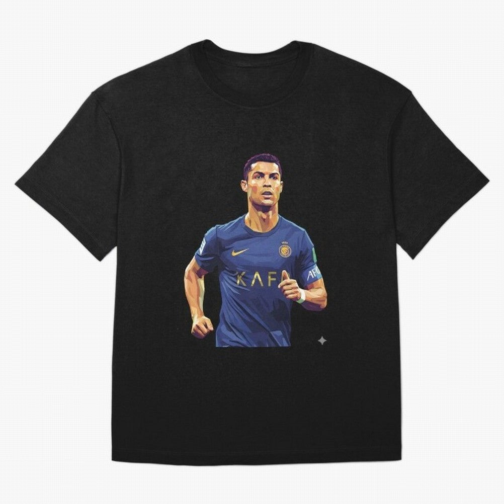 Ronaldo pop art Oversized T-Shirt Follow the Final Road of FIFA World Cup 2026 Group Stage for Fans of Mbappe and Neymar and Argentina, France and Brazil, Bringing Stadium Memories, Football Loyalty, International Chants and Championship Tradition;