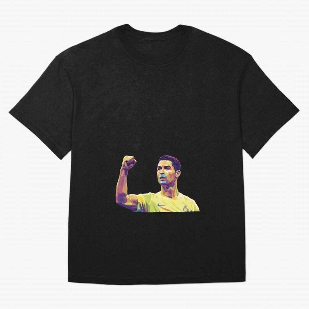 Ronaldo pop art Oversized T-Shirt Show Love for Legendary Goals in Global Football Passion for FIFA World Cup 2026 USA Canada Mexico, Connected to CR7, Argentina, France and Brazil, Global Supporter Spirit, Legendary Goals, National Colors and