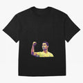 Ronaldo pop art Oversized T-Shirt Show Love for Legendary Goals in Global Football Passion for FIFA World Cup 2026 USA Canada Mexico, Connected to CR7, Argentina, France and Brazil, Global Supporter Spirit, Legendary Goals, National Colors and