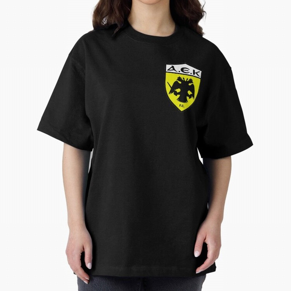 AEK Athens Oversized T-Shirt Show Up for the Glory of FIFA World Cup 2026 Spirit, Centered on Brazil, Portugal and Argentina, Messi, CR7 and Mbappe, Football Festival Excitement, Trophy Ambitions, Country Rivalries and Star Player Buzz; Perfect for