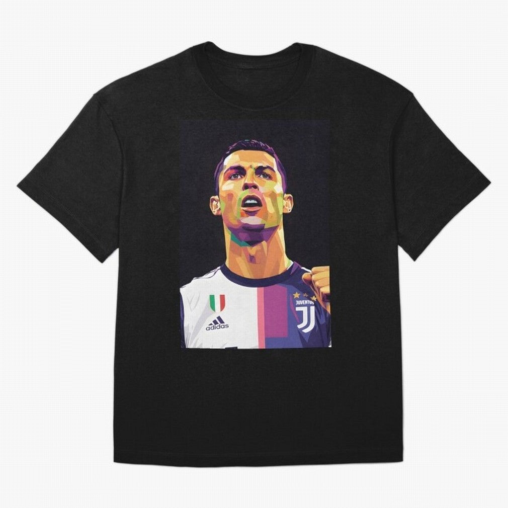 Ronaldo pop art Oversized T-Shirt Showcase the FIFA World Cup 2026 Group Stage Journey through Mbappe and Neymar Highlights, England Pride, Game Day Rituals, Football Legends, Country Pride and the Road to the Final; Made for Collectors Who Enjoy