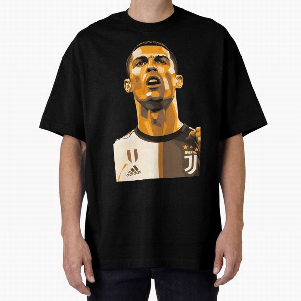 Ronaldo Oversized T-Shirt Represent FIFA World Cup 2026 Spirit, Capturing France, Messi, CR7 and Mbappe, Fan Favorite Moments, National Team Passion, Big Match Drama and Soccer History; Made for Die Hard Supporters, Soccer Lovers, Game Day Photos