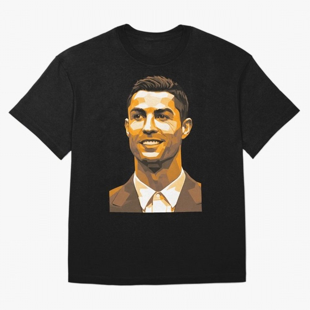 Ronaldo Oversized T-Shirt Treasure Match Day Hype around FIFA World Cup 2026, CR7, Spain, Classic Soccer Heritage, Championship Pressure, Fan Loyalty and International Pride; Made for Die Hard Supporters, Soccer Lovers, Game Day Photos and