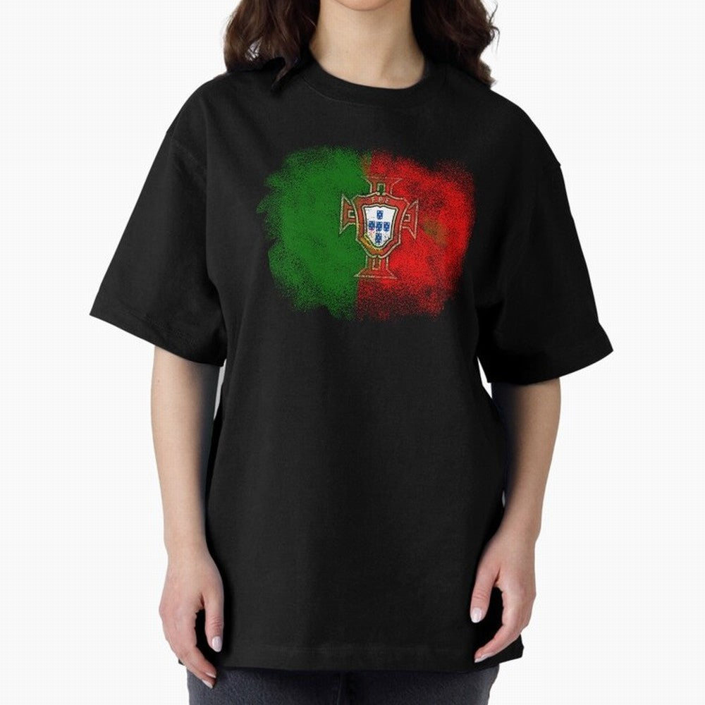 Portugal Oversized T-Shirt Experience the FIFA World Cup 2026 Journey through Cristiano Ronaldo, Haaland and CR7 Highlights, Germany Pride, Global Supporter Spirit, Legendary Goals, National Colors and Tournament Celebration; Made for Collectors