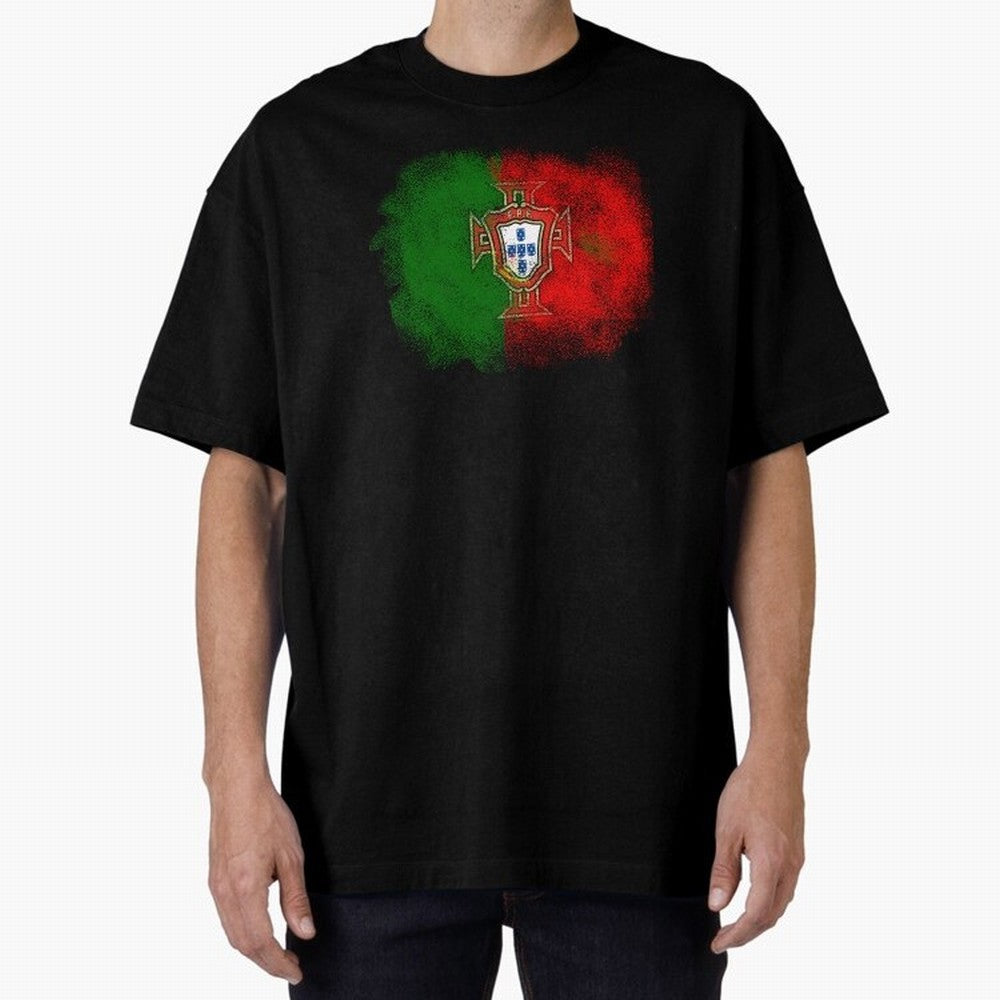 Portugal Oversized T-Shirt Experience the FIFA World Cup 2026 Journey through Cristiano Ronaldo, Haaland and CR7 Highlights, Germany Pride, Global Supporter Spirit, Legendary Goals, National Colors and Tournament Celebration; Made for Collectors