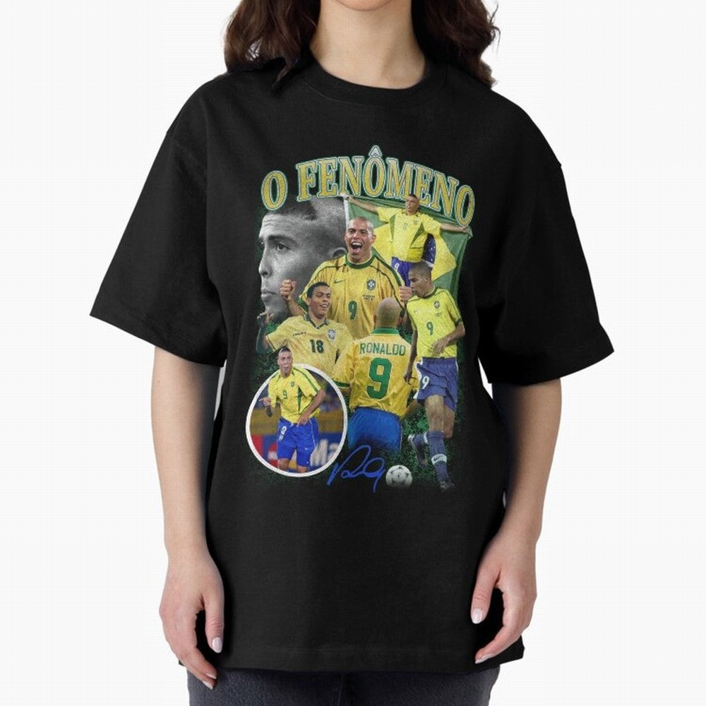 O Fenomeno Ronaldo Oversized T-Shirt Refresh the FIFA World Cup 2026 USA Canada Mexico Journey through Cristiano Ronaldo Highlights, Argentina and Brazil Pride, Football Festival Excitement, Trophy Ambitions, Country Rivalries and Star Player Buzz;