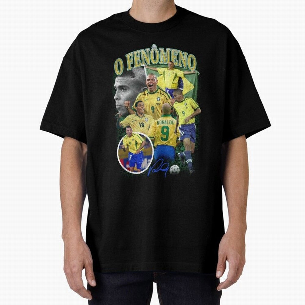 O Fenomeno Ronaldo Oversized T-Shirt Refresh the FIFA World Cup 2026 USA Canada Mexico Journey through Cristiano Ronaldo Highlights, Argentina and Brazil Pride, Football Festival Excitement, Trophy Ambitions, Country Rivalries and Star Player Buzz;