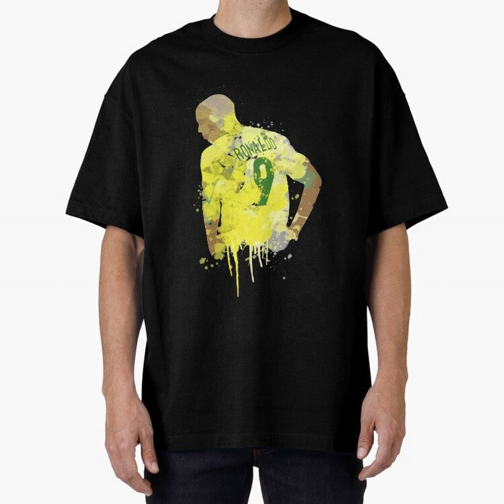 Ronaldo Brazil Legend Art Oversized T-Shirt Carry the Colors and Pride of the FIFA World Cup 2026 Journey through Neymar Highlights, Portugal, Spain and Germany Pride, Football Passion, Legendary Performances, Festival Vibes and Supporter