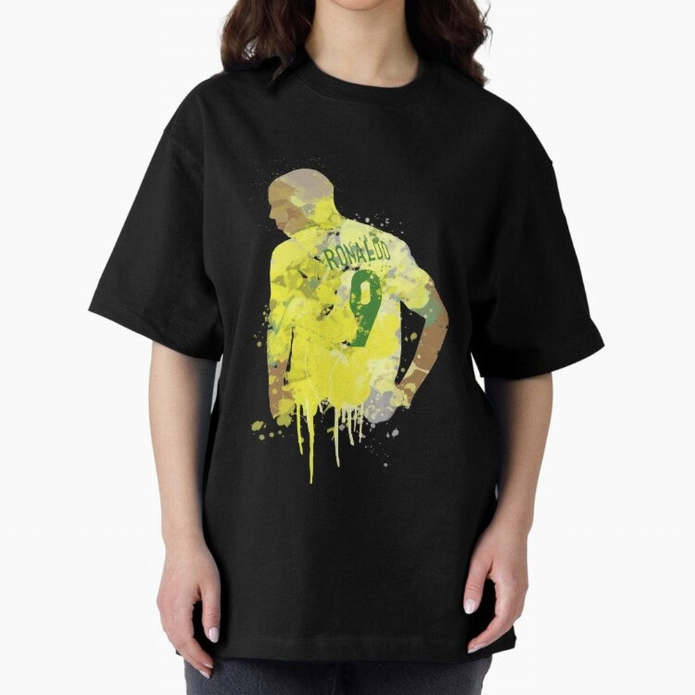 Ronaldo Brazil Legend Art Oversized T-Shirt Carry the Colors and Pride of the FIFA World Cup 2026 Journey through Neymar Highlights, Portugal, Spain and Germany Pride, Football Passion, Legendary Performances, Festival Vibes and Supporter