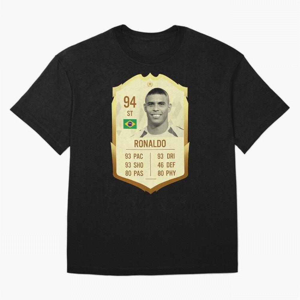 Ronaldo Ultimate Card Oversized T-Shirt Celebrate the Magic of Match Day Hype around FIFA World Cup 2026, Haaland and Mbappe, Netherlands, Retro Football Energy, Iconic Rivalries, Trophy Chase Drama and Stadium Atmosphere; Ideal for Football Dads,