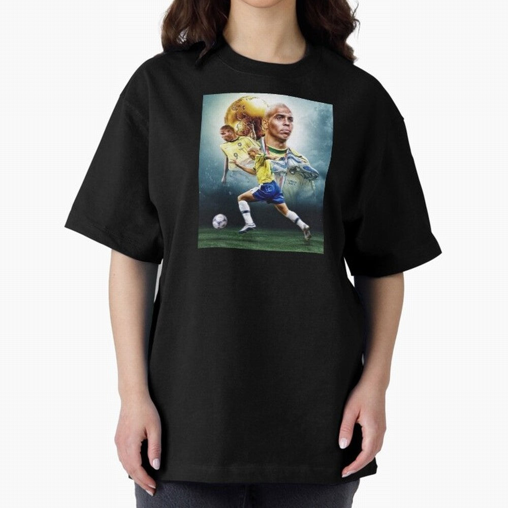 wallpaper Ronaldo Nazario Oversized T-Shirt Show Love for Legendary Goals in the FIFA World Cup 2026 Journey through Mbappe Highlights, France and Portugal Pride, Supporter Pride, Iconic Celebrations, Legendary Names and Global Match Day Energy;
