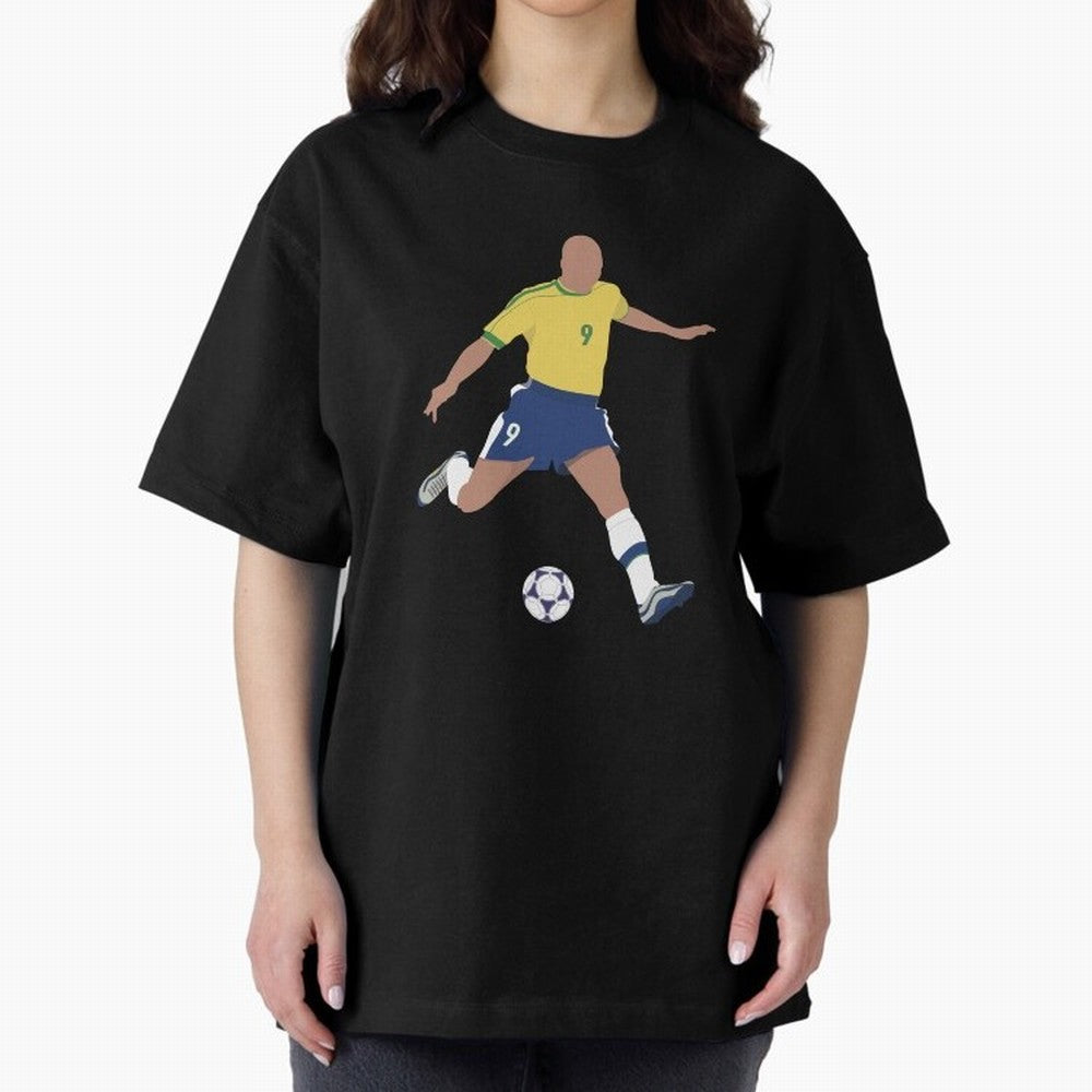 Ronaldo Lu¨ªs Naz¨¢rio de Lima - R9 Oversized T-Shirt Step into FIFA World Cup 2026 Centered on Neymar, Brazil, Portugal and Argentina Energy, Football History, Final Match Energy, Crowd Noise and Once in a Lifetime Moments; Great for Watch