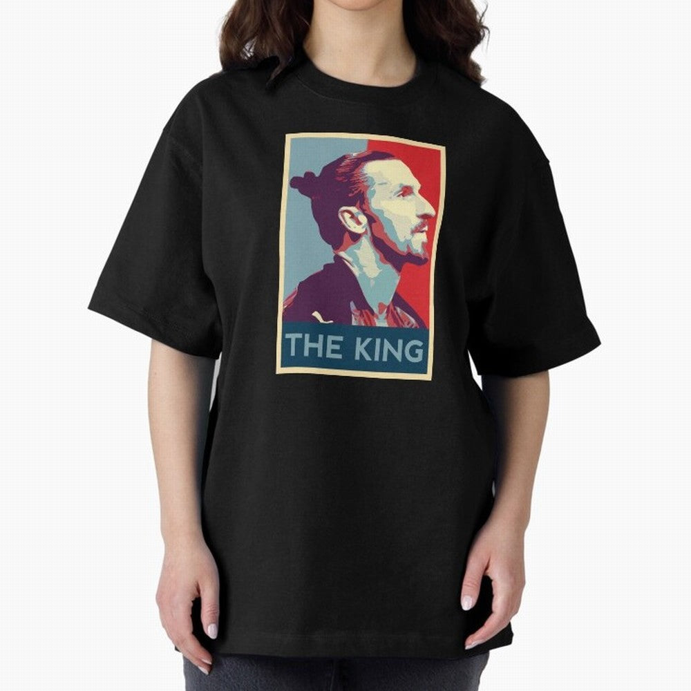 Ibrahimovic Hope Poster Oversized T-Shirt Share the Excitement of FIFA World Cup 2026 Group Stage for Fans of Haaland and Mbappe and Spain and Netherlands, Bringing Fan Favorite Moments, National Team Passion, Big Match Drama and Soccer History;
