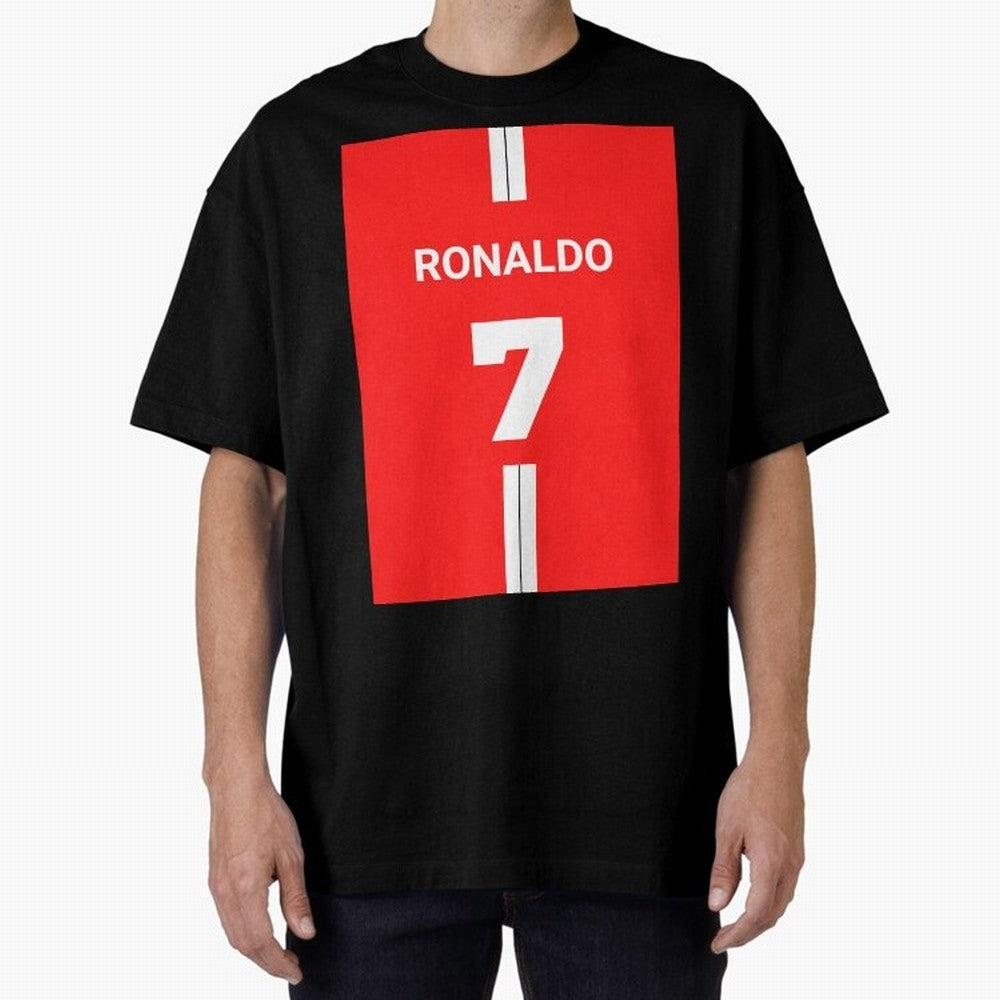 Ronaldo Jersey - 7 Back to Manchester Oversized T-Shirt Build Match Day Hype around FIFA World Cup 2026 Group Stage, CR7 and Messi, Germany, Global Supporter Spirit, Legendary Goals, National Colors and Tournament Celebration; Built for Supporters