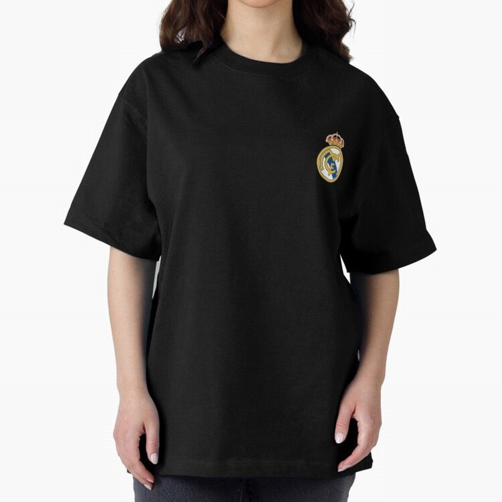 Madrid Football Logo Oversized T-Shirt Honor the Beautiful Game during FIFA World Cup 2026 USA Canada Mexico Centered on CR7, France Energy, Global Supporter Spirit, Legendary Goals, National Colors and Tournament Celebration; Ideal for Passionate
