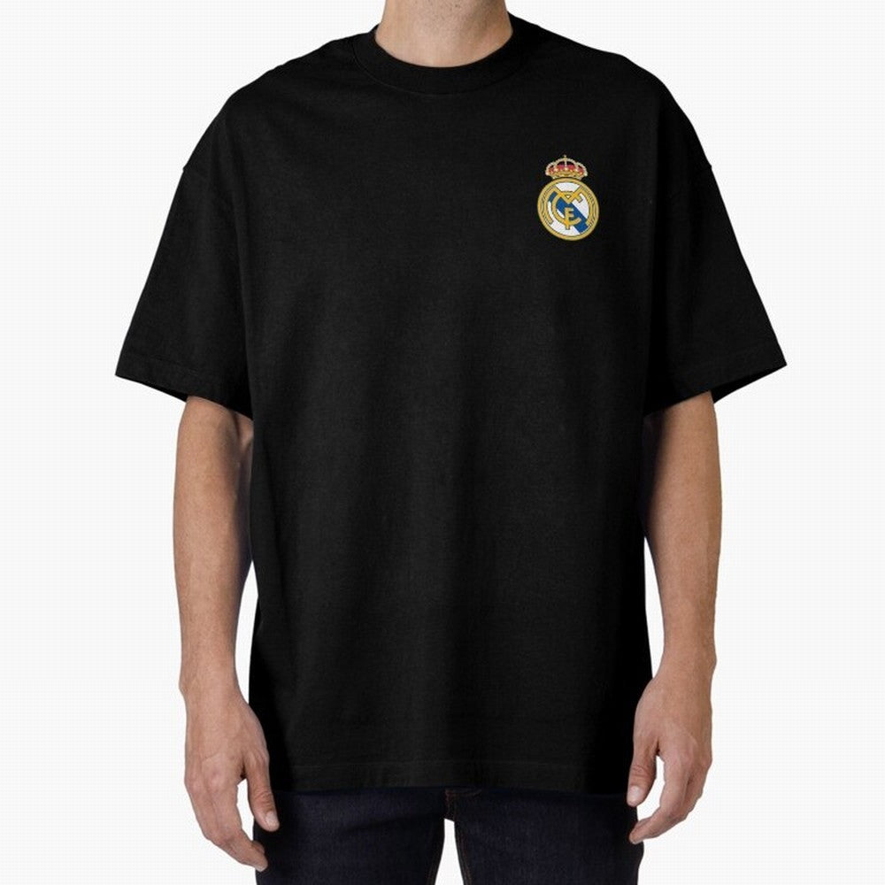 Madrid Football Logo Oversized T-Shirt Honor the Beautiful Game during FIFA World Cup 2026 USA Canada Mexico Centered on CR7, France Energy, Global Supporter Spirit, Legendary Goals, National Colors and Tournament Celebration; Ideal for Passionate