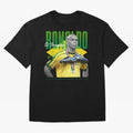 Ronaldo 3 Time Fifa World Player Of The Year Oversized T-Shirt Celebrate FIFA World Cup 2026 Group Stage for Fans of CR7 and Spain and Netherlands, Bringing Stadium Memories, Football Loyalty, International Chants and Championship Tradition; Great