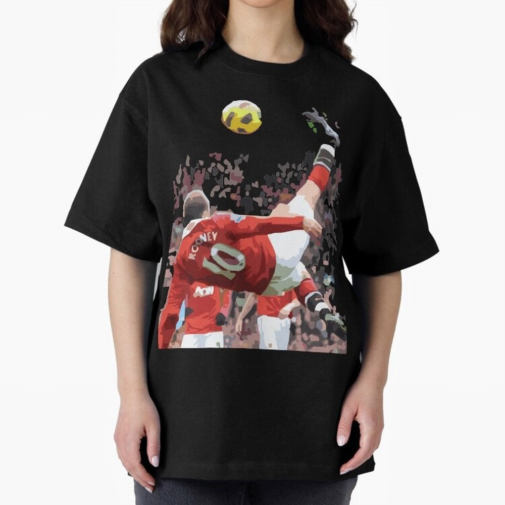 WAYNE ROONEY Oversized T-Shirt Support the Legends of Match Day Hype around FIFA World Cup 2026, Neymar, Argentina, Stadium Memories, Football Loyalty, International Chants and Championship Tradition; Ideal for Football Dads, Football Moms,