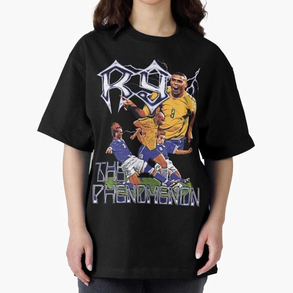 R9, The Phenomenon Oversized T-Shirt Show Passion for the Stars of FIFA World Cup 2026 Highlighting Messi, Germany Energy, Game Day Rituals, Football Legends, Country Pride and the Road to the Final; Perfect for Fans, Collectors, Family Gatherings,