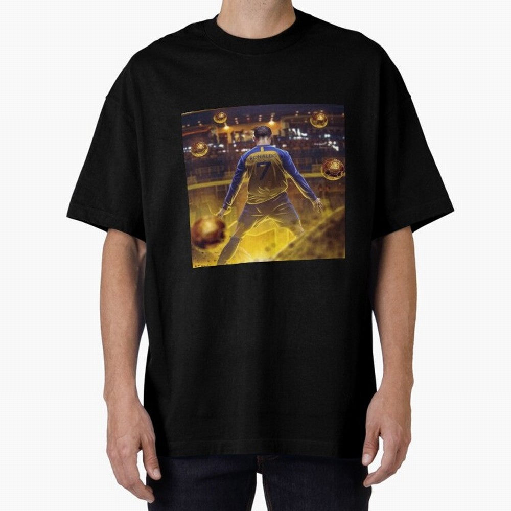 Ronaldo al nassr Oversized T-Shirt Bring Match Day Fire to Match Day Hype around FIFA World Cup 2026, Messi and Cristiano Ronaldo, England, France and Netherlands, Tournament Hype, Historic Matchups, Family Viewing Parties and Global Sports Pride;