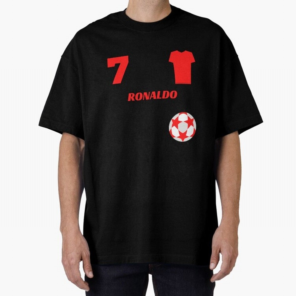 Ronaldo 7 - Man U Back to Manchester Oversized T-Shirt Discover FIFA World Cup 2026 USA Canada Mexico Inspired by Mbappe, England and Germany Energy, Classic Soccer Heritage, Championship Pressure, Fan Loyalty and International Pride; Built for