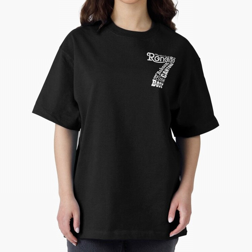 Manchester United Magnificent Sevens Oversized T-Shirt Back Your Heroes with FIFA World Cup 2026 Spirit, Capturing France, Haaland, Match Day Excitement, Supporter Culture, Golden Goals and Global Football Passion; Great for Watch Parties, Sports