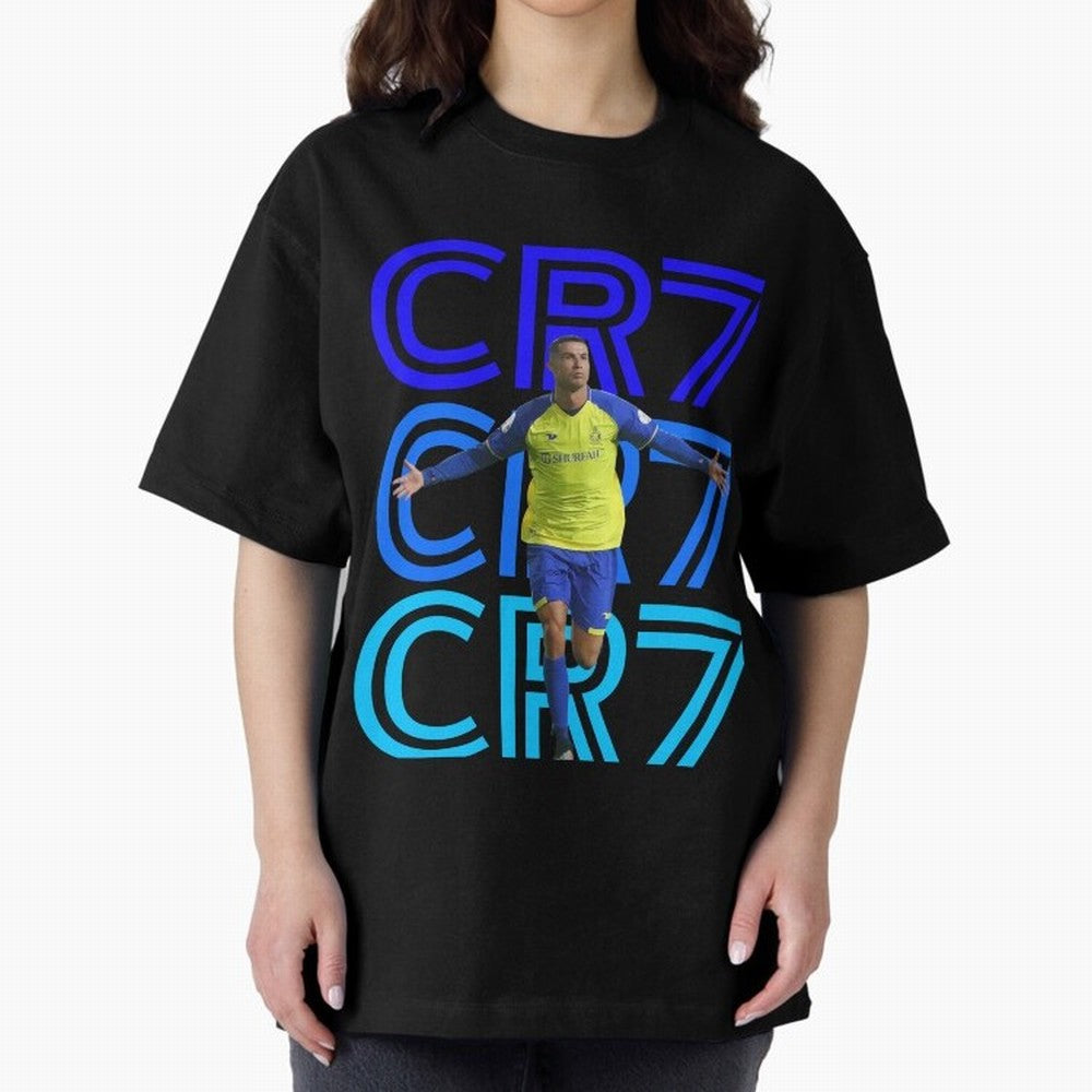 Christiano Ronaldo CR7 Oversized T-Shirt Treasure the FIFA World Cup 2026 Journey through Neymar Highlights, Argentina Pride, Soccer Culture, Superstar Moments, National Team Dreams and Competitive Fire; Perfect for Fans, Collectors, Family