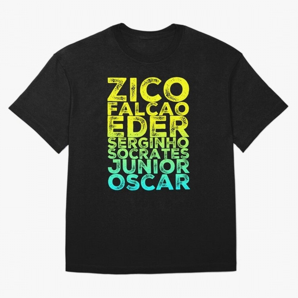 Brazil 1982 zico socrates eder best team never to win world cup79 Oversized T-Shirt Carry FIFA World Cup 2026 Group Stage Spirit, Featuring Argentina, France and Brazil, Mbappe, Fan Favorite Moments, National Team Passion, Big Match Drama and