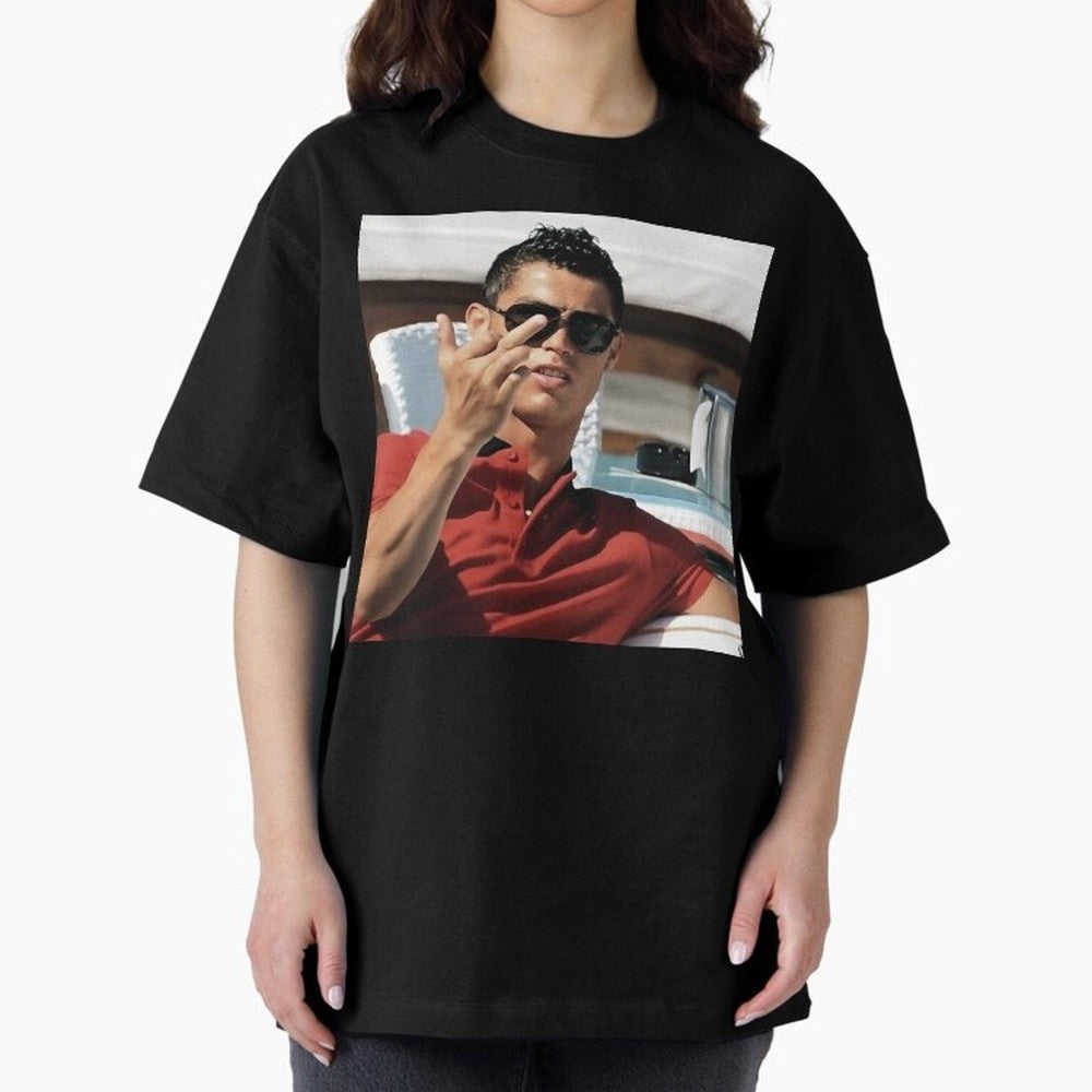 Ronaldo Oversized T-Shirt Bring Bold Fan Energy to FIFA World Cup 2026 for Fans of Haaland and Mbappe and Spain, Bringing Classic Soccer Heritage, Championship Pressure, Fan Loyalty and International Pride; Perfect for People Who Love Argentina,