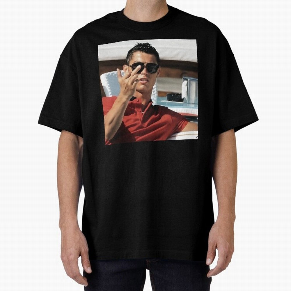 Ronaldo Oversized T-Shirt Bring Bold Fan Energy to FIFA World Cup 2026 for Fans of Haaland and Mbappe and Spain, Bringing Classic Soccer Heritage, Championship Pressure, Fan Loyalty and International Pride; Perfect for People Who Love Argentina,