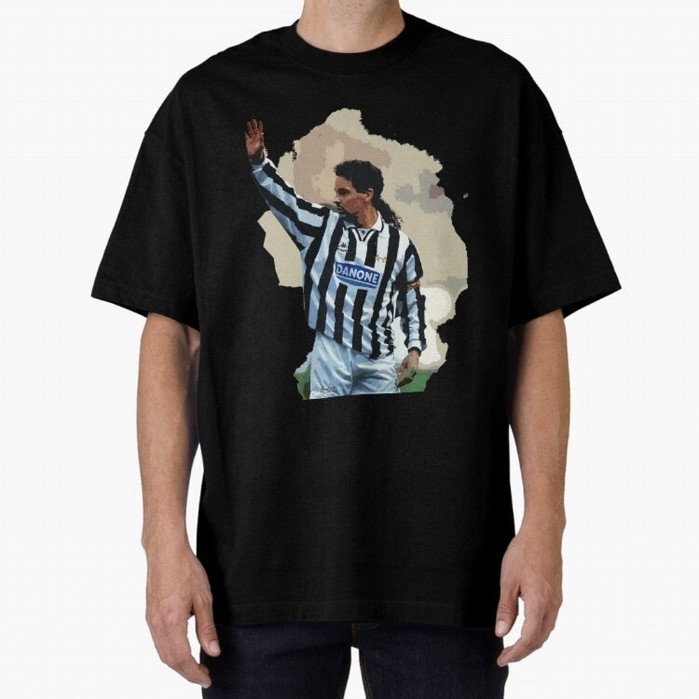 Roberto Baggio Oversized T-Shirt Back Your Heroes with FIFA World Cup 2026 for Fans of CR7 and Portugal, Bringing Global Supporter Spirit, Legendary Goals, National Colors and Tournament Celebration; Built for Supporters Chasing Trophy Dreams,