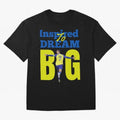 Inspired To Dream Big Oversized T-Shirt Bring a Champion Mindset to FIFA World Cup 2026 Group Stage for Fans of Cristiano Ronaldo and Brazil, Portugal and Argentina, Bringing Football Festival Excitement, Trophy Ambitions, Country Rivalries and