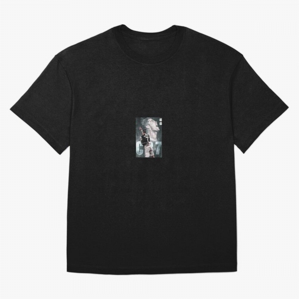 Ronaldo sticker Oversized T-Shirt Celebrate the Stars of FIFA World Cup 2026 Group Stage for Fans of Neymar and Germany, Bringing Goal Celebration Energy, Supporter Heritage, Football Icons and Worldwide Tournament Joy; Perfect for People Who Love