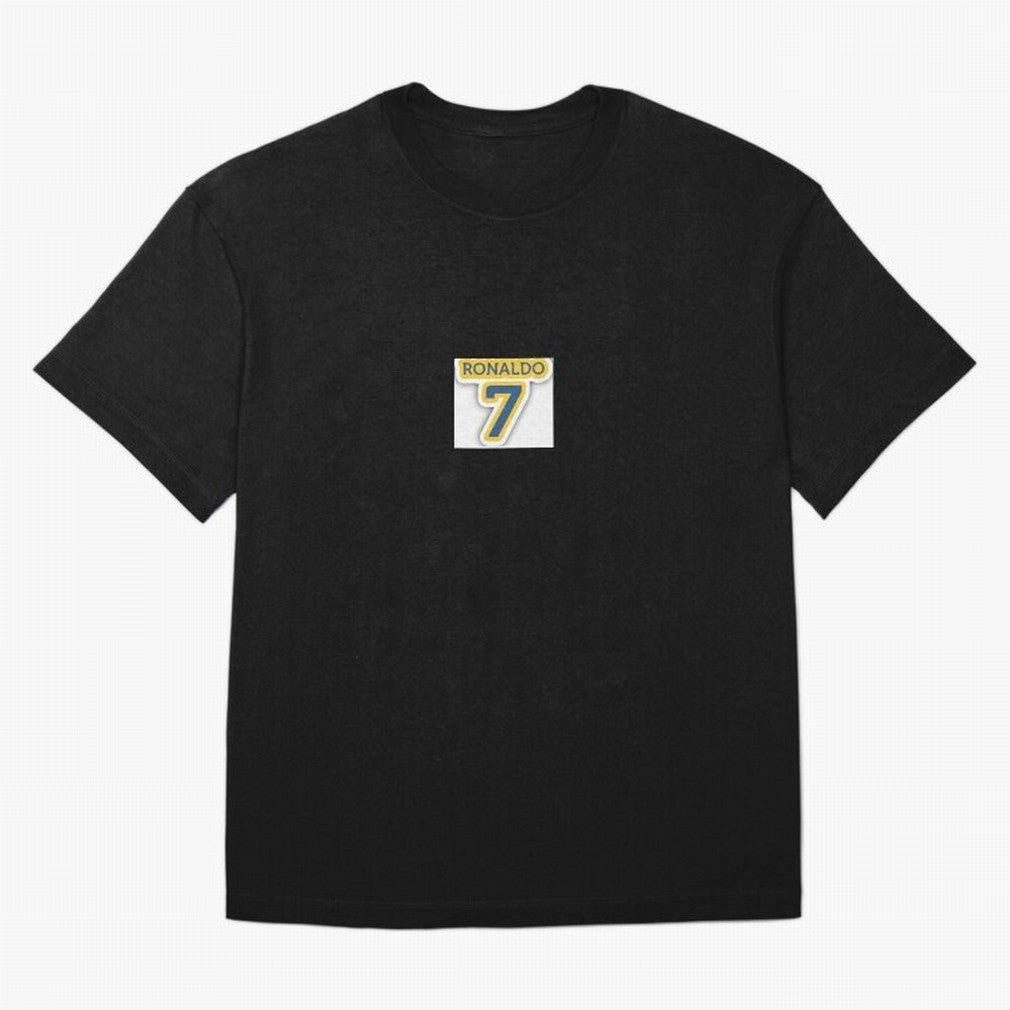 Ronaldo sticker Oversized T-Shirt Celebrate Football Heritage in FIFA World Cup 2026 Group Stage Spirit, Filled with Brazil, Haaland and Mbappe, Match Day Excitement, Supporter Culture, Golden Goals and Global Football Passion; Ideal for Football