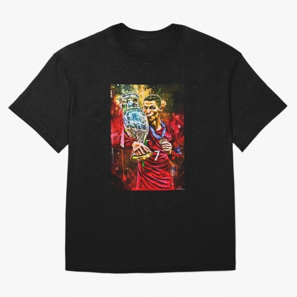Christiano Ronaldo Oversized T-Shirt Join Supporters Worldwide for FIFA World Cup 2026 Spirit, Celebrating Argentina, Cristiano Ronaldo, Haaland and CR7, Vintage Soccer Flavor, Modern Football Stars, National Flags and Final Night Emotion; Ideal
