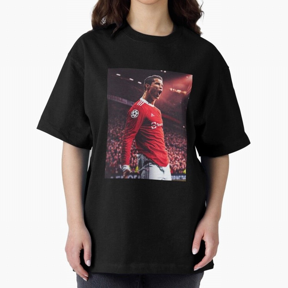 Cristiano Ronaldo CR7 Manchester Home 202122,Ronaldo Gifts, Ronaldo Best Selling , Ronaldo Top Item Oversized T-Shirt Treasure FIFA World Cup 2026 USA Canada Mexico Spirit, Driven by Portugal, Spain and Germany, Messi and Cristiano Ronaldo, Goal