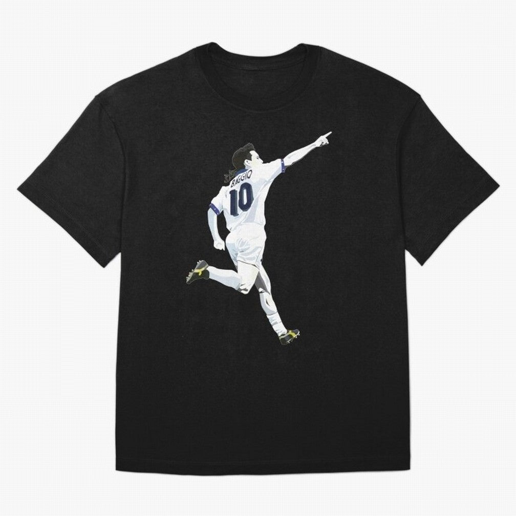 Roberto Baggio - Italy | Mbappe gift Oversized T-Shirt Stand Proud for FIFA World Cup 2026 Group Stage Connected to Messi and Cristiano Ronaldo, France and Portugal Energy, Vintage Soccer Flavor, Modern Football Stars, National Flags and Final