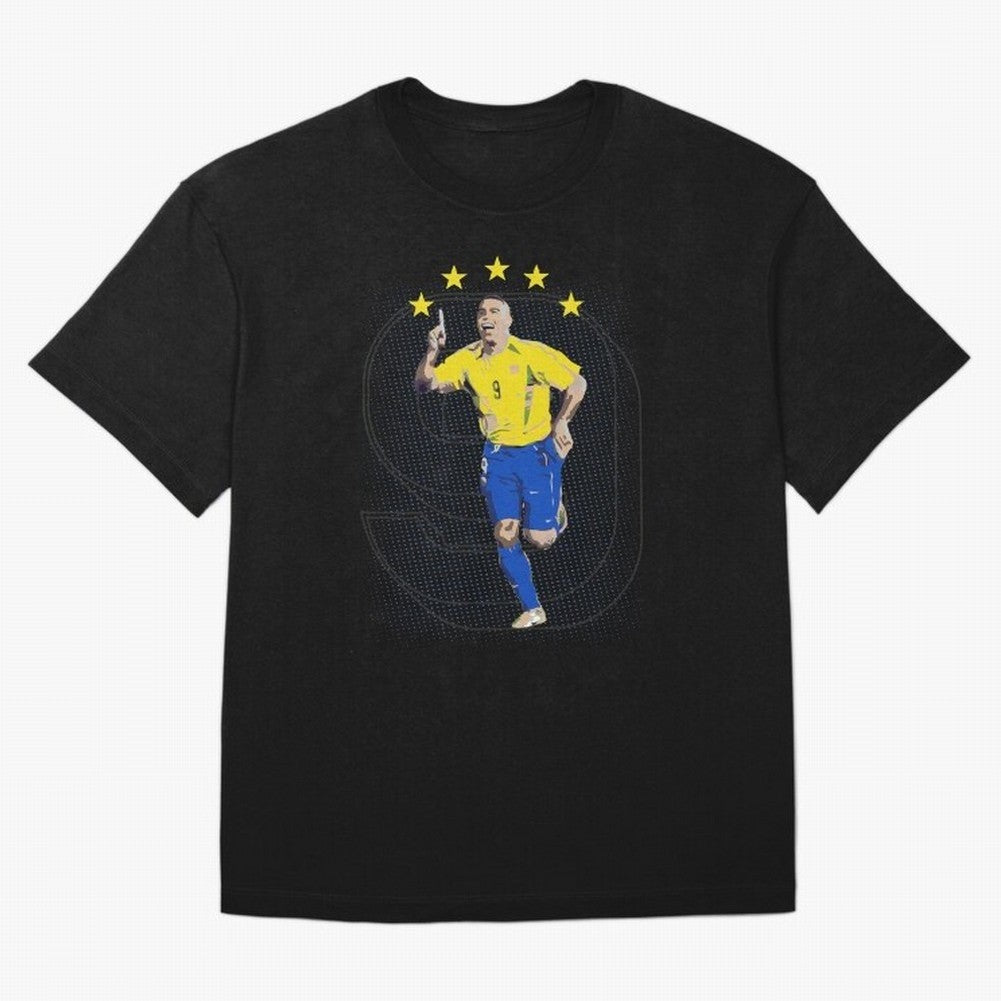 Ronaldo Fenomeno Oversized T-Shirt Represent Football Lovers during FIFA World Cup 2026 USA Canada Mexico Spirit, Celebrating Portugal, Spain and Germany, Mbappe, Vintage Soccer Flavor, Modern Football Stars, National Flags and Final Night Emotion;