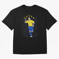 Ronaldo Fenomeno Oversized T-Shirt Represent Football Lovers during FIFA World Cup 2026 USA Canada Mexico Spirit, Celebrating Portugal, Spain and Germany, Mbappe, Vintage Soccer Flavor, Modern Football Stars, National Flags and Final Night Emotion;