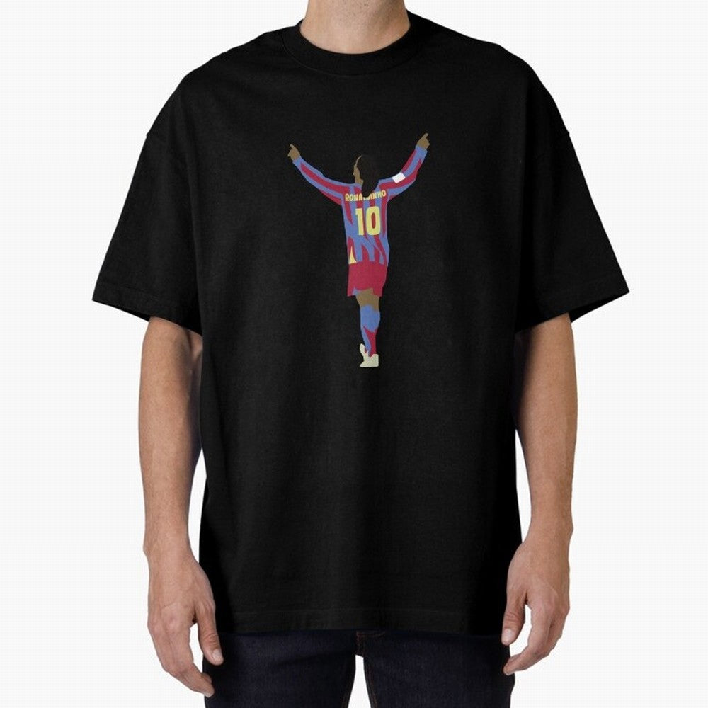 Ronaldinho FC Barcelona Oversized T-Shirt Live the Energy of Global Football Passion for FIFA World Cup 2026, Connected to Messi and Cristiano Ronaldo, England and Germany, Match Day Excitement, Supporter Culture, Golden Goals and Global Football