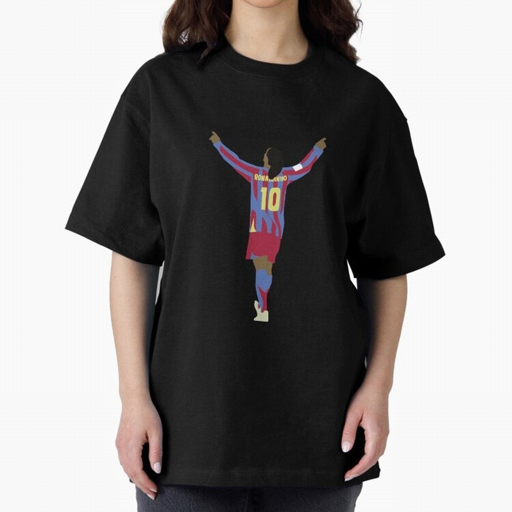 Ronaldinho FC Barcelona Oversized T-Shirt Live the Energy of Global Football Passion for FIFA World Cup 2026, Connected to Messi and Cristiano Ronaldo, England and Germany, Match Day Excitement, Supporter Culture, Golden Goals and Global Football
