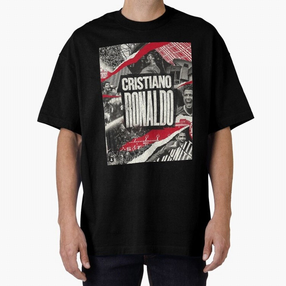 Welcome back to Manchester Oversized T-Shirt Keep the Legacy of Match Day Hype around FIFA World Cup 2026 USA Canada Mexico, Messi, CR7 and Mbappe, England, Global Supporter Spirit, Legendary Goals, National Colors and Tournament Celebration; Made