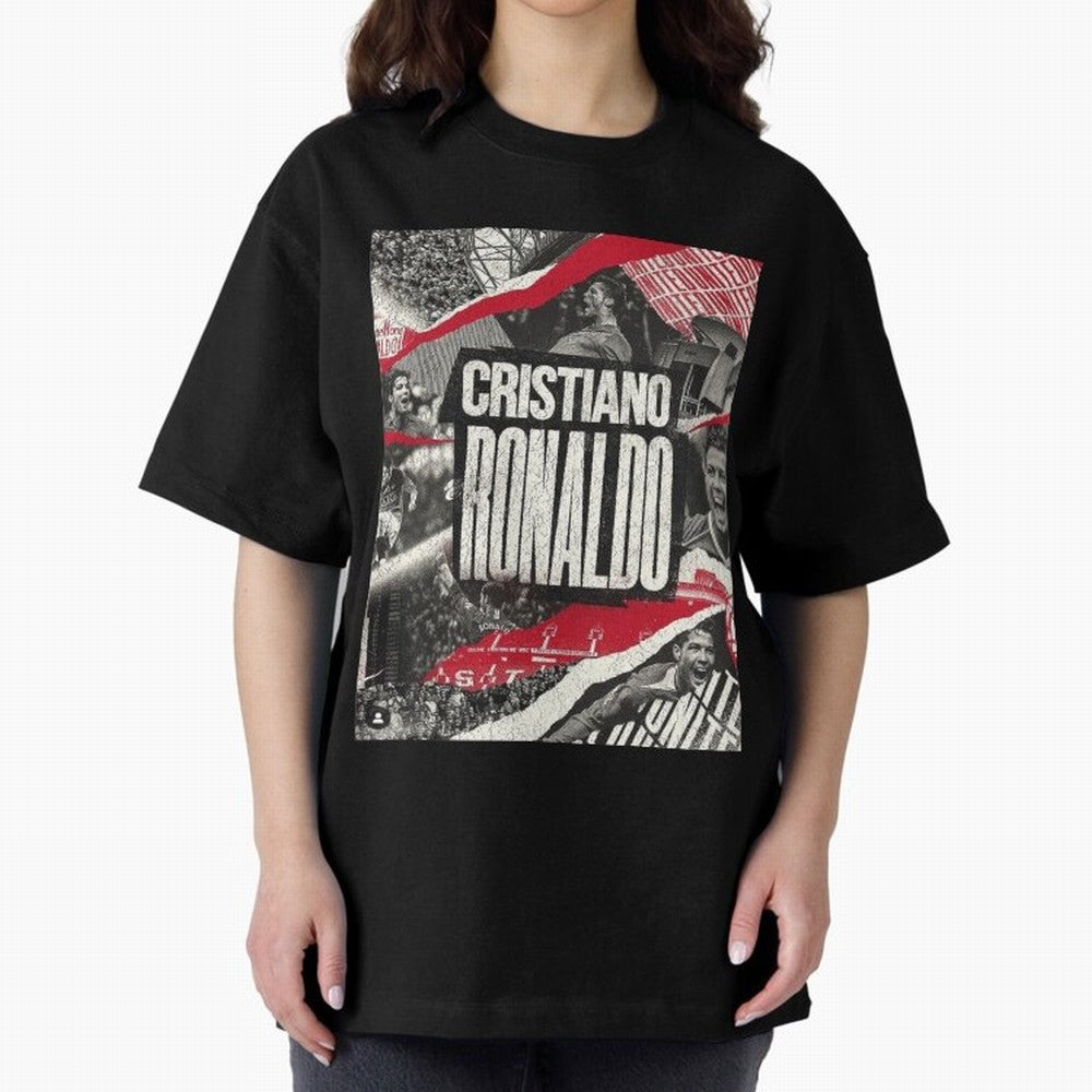Welcome back to Manchester Oversized T-Shirt Keep the Legacy of Match Day Hype around FIFA World Cup 2026 USA Canada Mexico, Messi, CR7 and Mbappe, England, Global Supporter Spirit, Legendary Goals, National Colors and Tournament Celebration; Made
