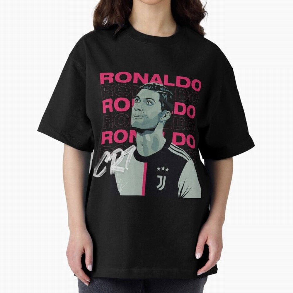 Ronaldo Oversized T-Shirt Fuel Your Fan Pride for FIFA World Cup 2026 USA Canada Mexico Spirit, Made for Portugal, Messi, Neymar and Mbappe, Supporter Pride, Iconic Celebrations, Legendary Names and Global Match Day Energy; Perfect for Supporters