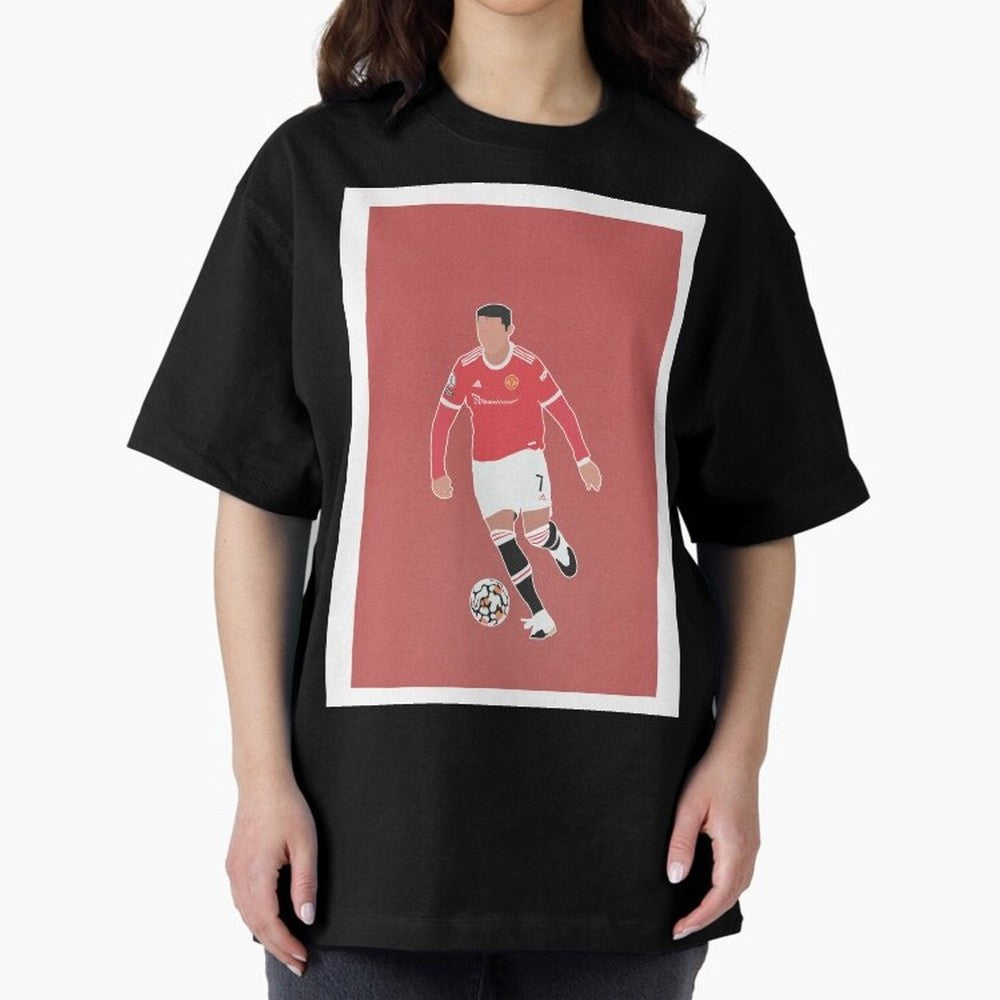 Cristiano Ronaldo 2 Oversized T-Shirt Celebrate the Magic of FIFA World Cup 2026 Spirit, Built around Portugal, Spain and Germany, Haaland, Football History, Final Match Energy, Crowd Noise and Once in a Lifetime Moments; Made for Die Hard