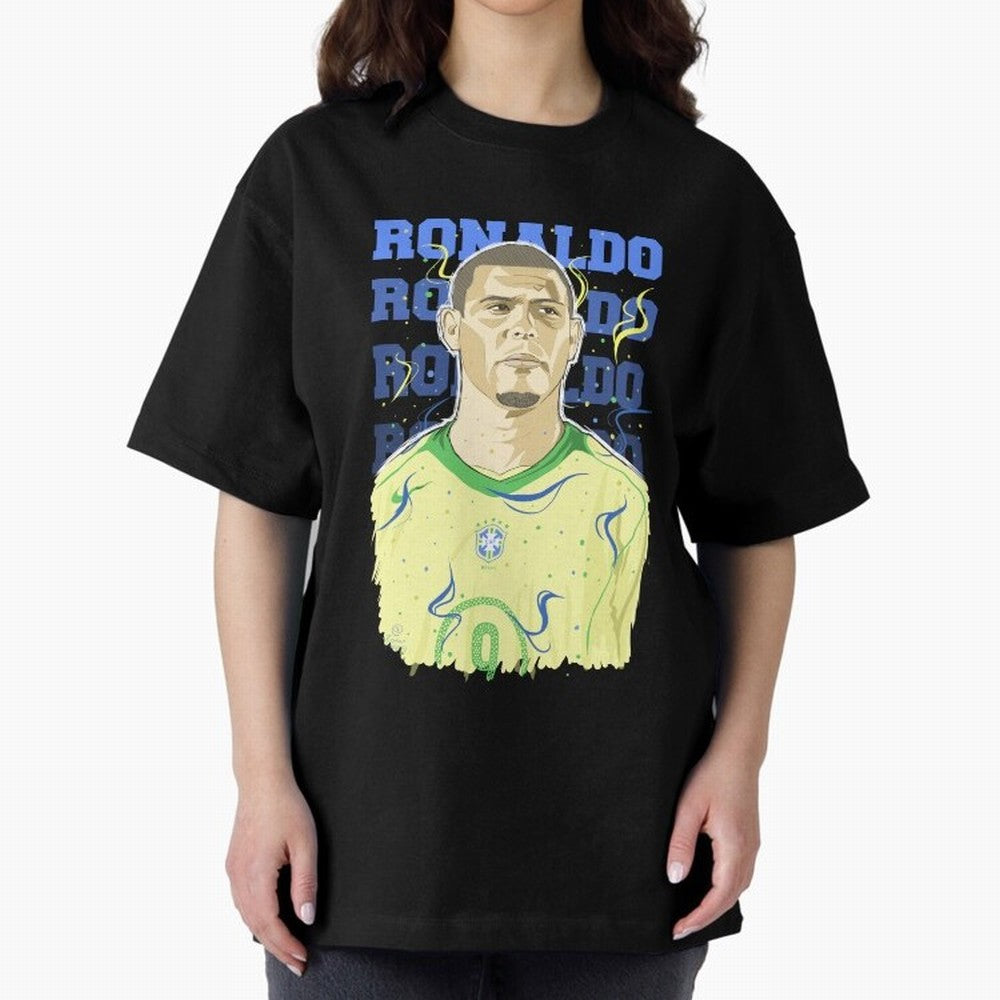 Ronaldo Oversized T-Shirt Back Your Heroes with FIFA World Cup 2026 Built around Messi, Argentina Energy, Football Festival Excitement, Trophy Ambitions, Country Rivalries and Star Player Buzz; Great for Supporters Who Love Legendary Players,